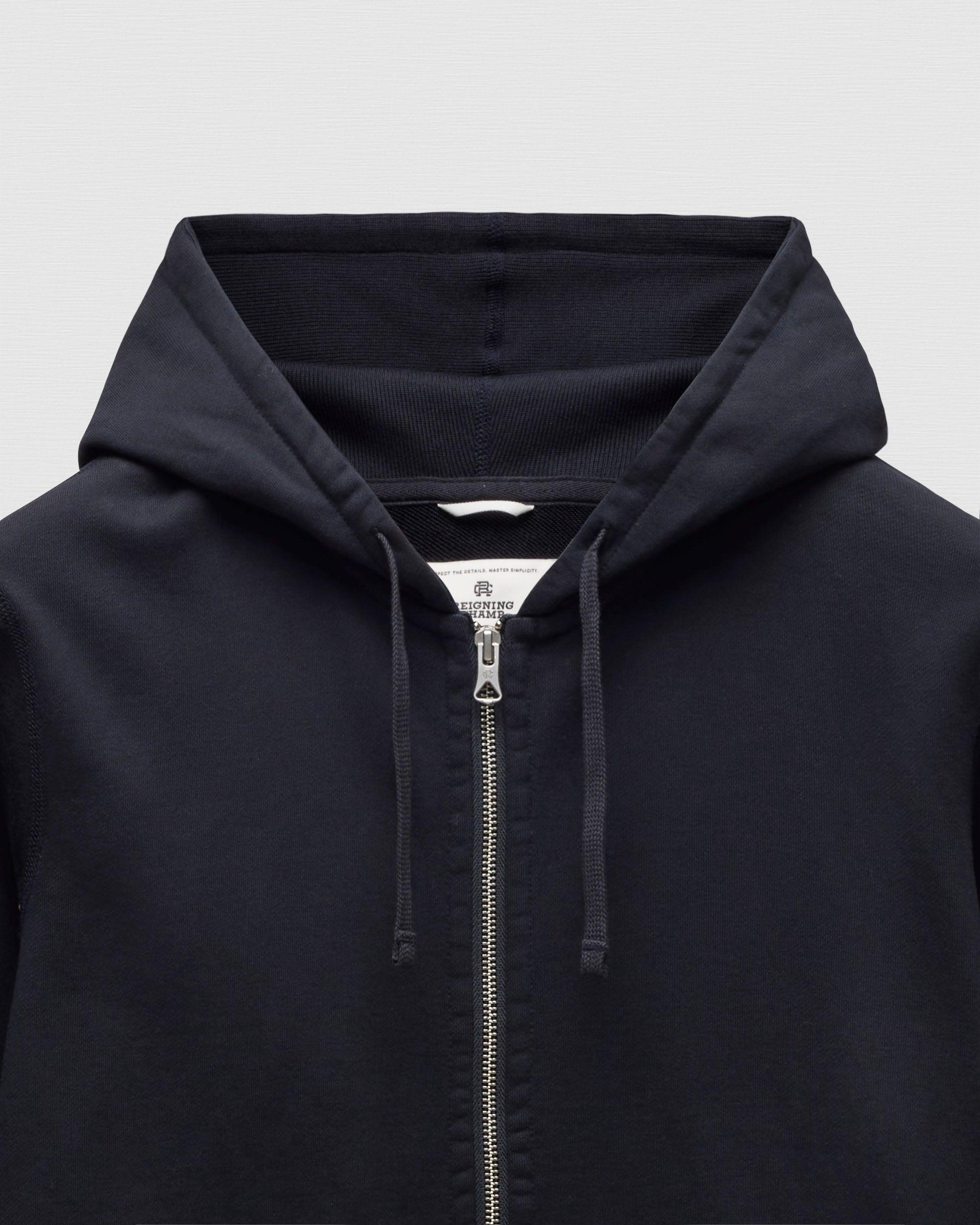 Midweight Terry Slim Zip Hoodie Male Product Image