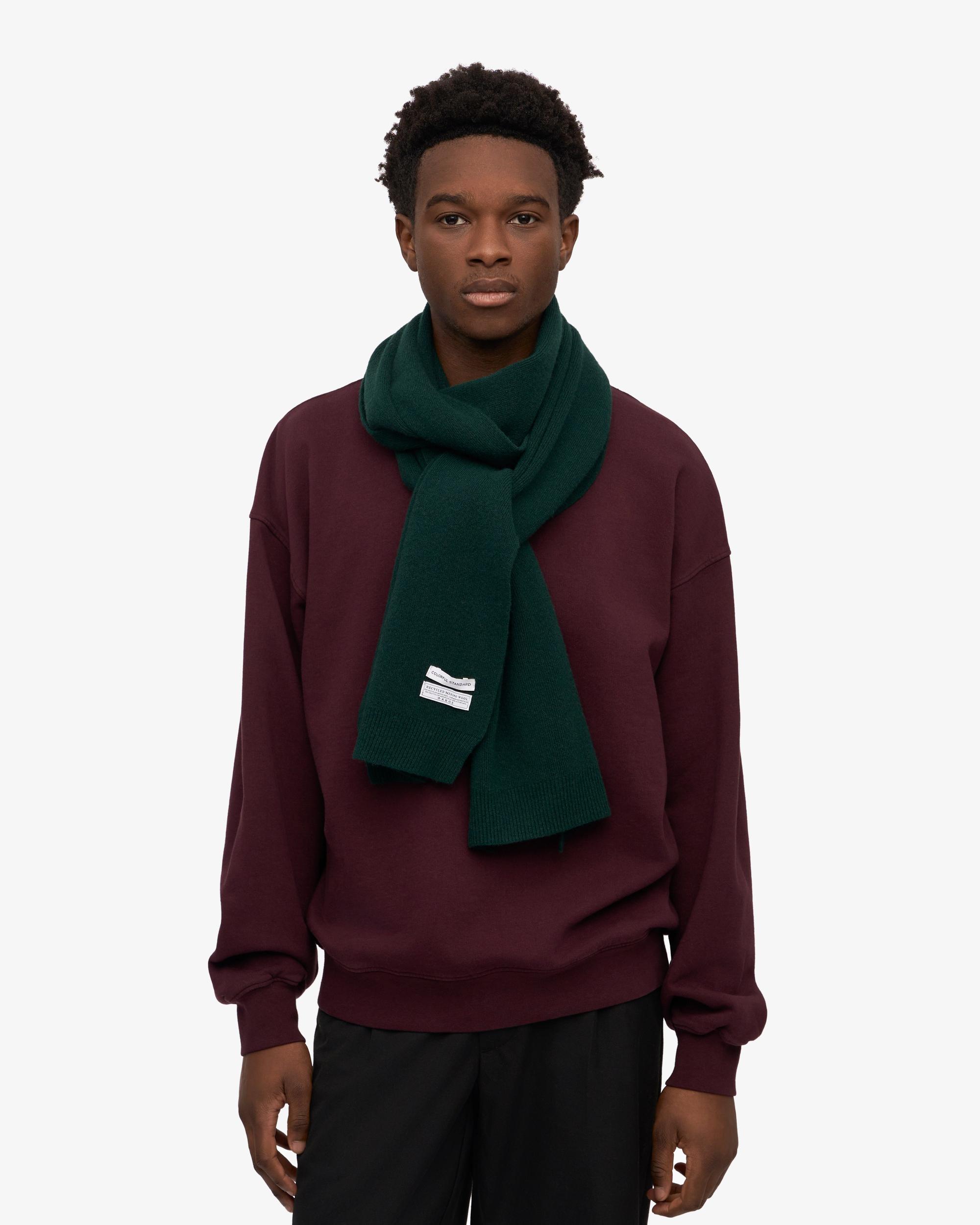 Merino Wool Scarf - Coffee Brown Product Image