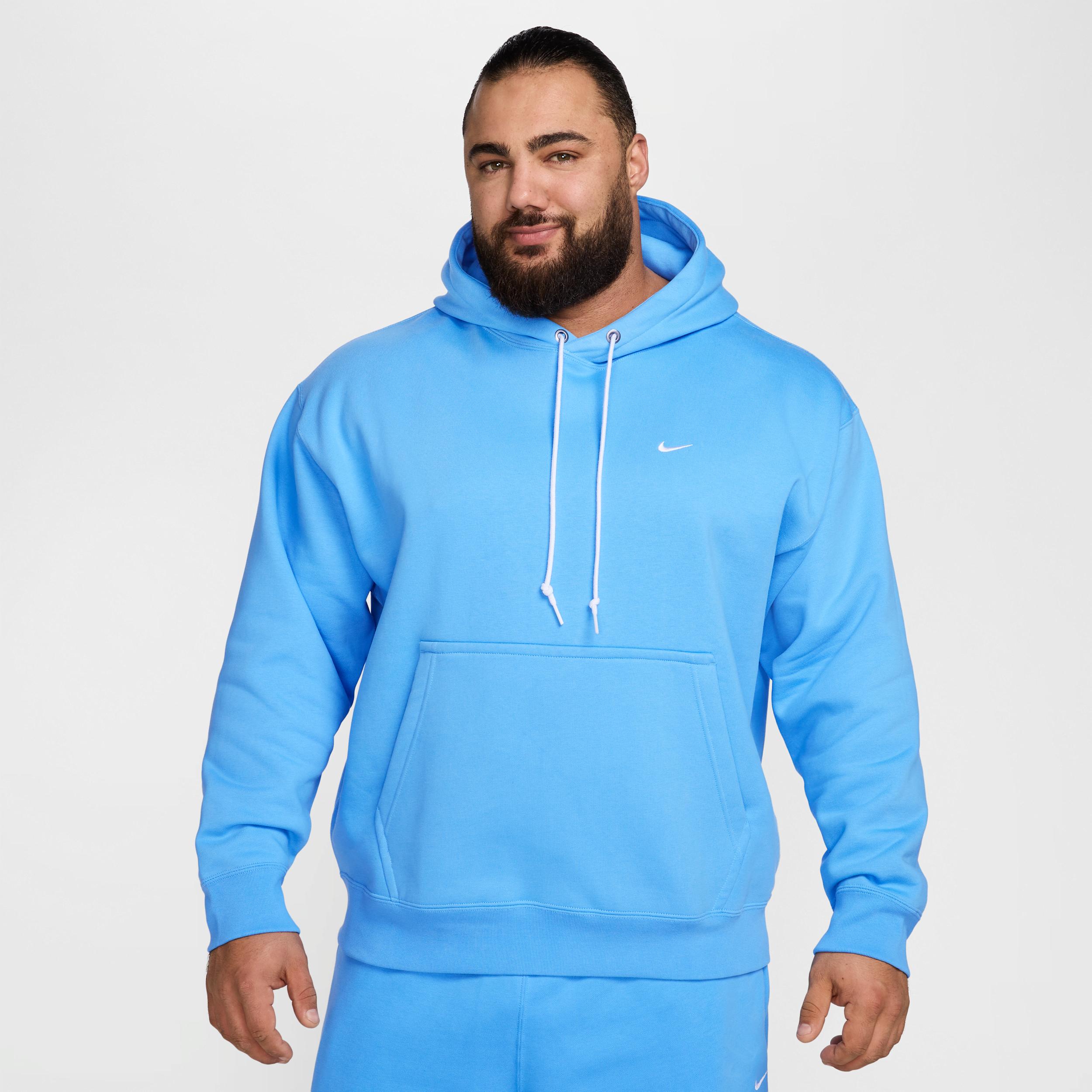 Nike Mens Solo Swoosh Fleece Pullover Hoodie | DX1355-412 Product Image