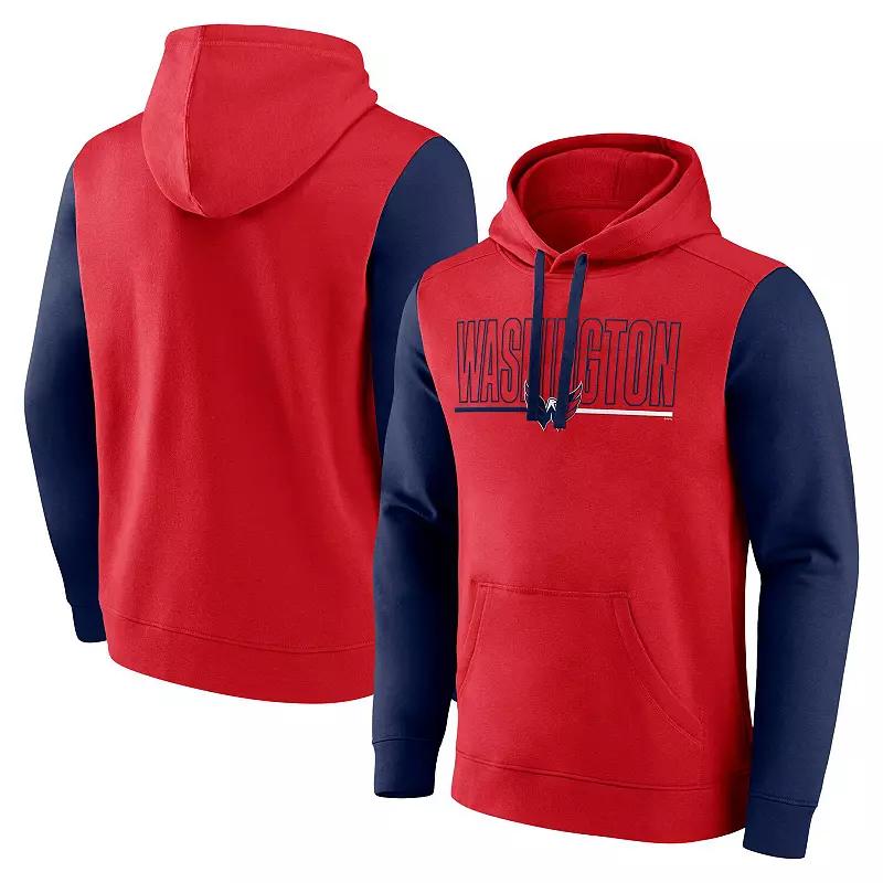 Men's Red Carolina Hurricanes Deliver Fleece Pullover Hoodie, Size: 4XL Product Image