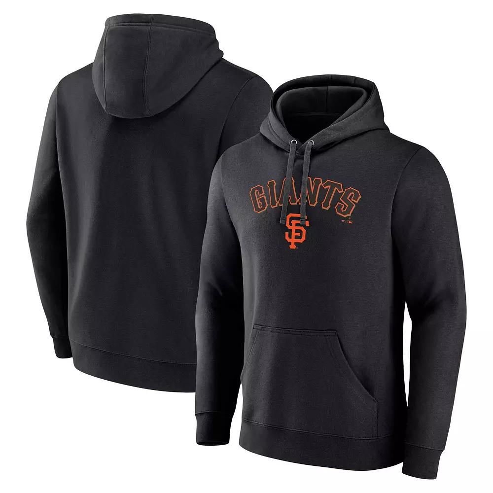 Men's Fanatics Branded Black San Francisco Giants Team Lockup Pullover Hoodie, Size: 3XL Product Image
