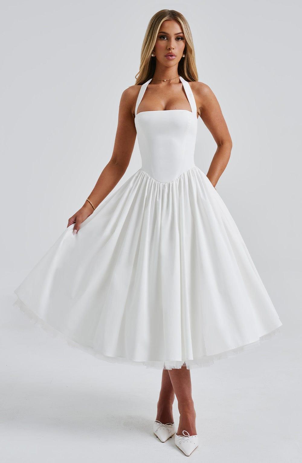 Cressida Midi Dress - Ivory Product Image
