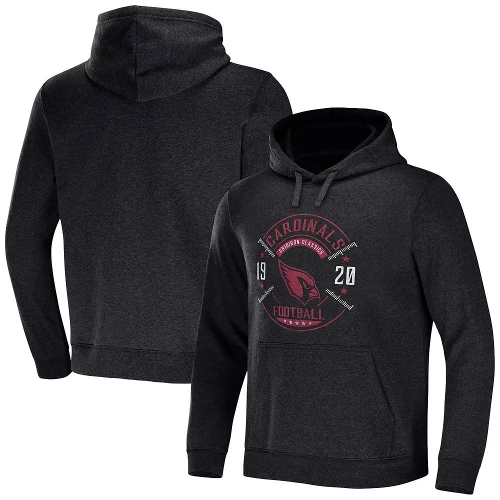 Men's NFL x Darius Rucker Collection by Fanatics Heather Charcoal Atlanta Falcons Radar Pullover Hoodie,  Product Image