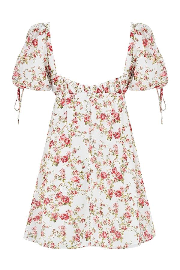 Princess  rose print mini dress - sale Product Image