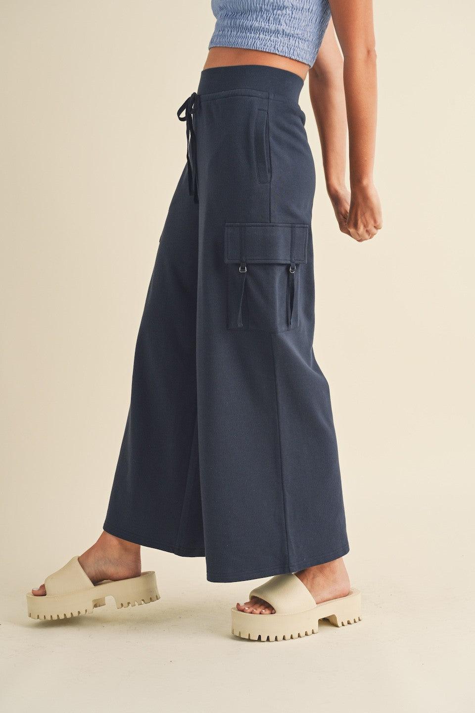 Wide Leg Cargo Pants Product Image
