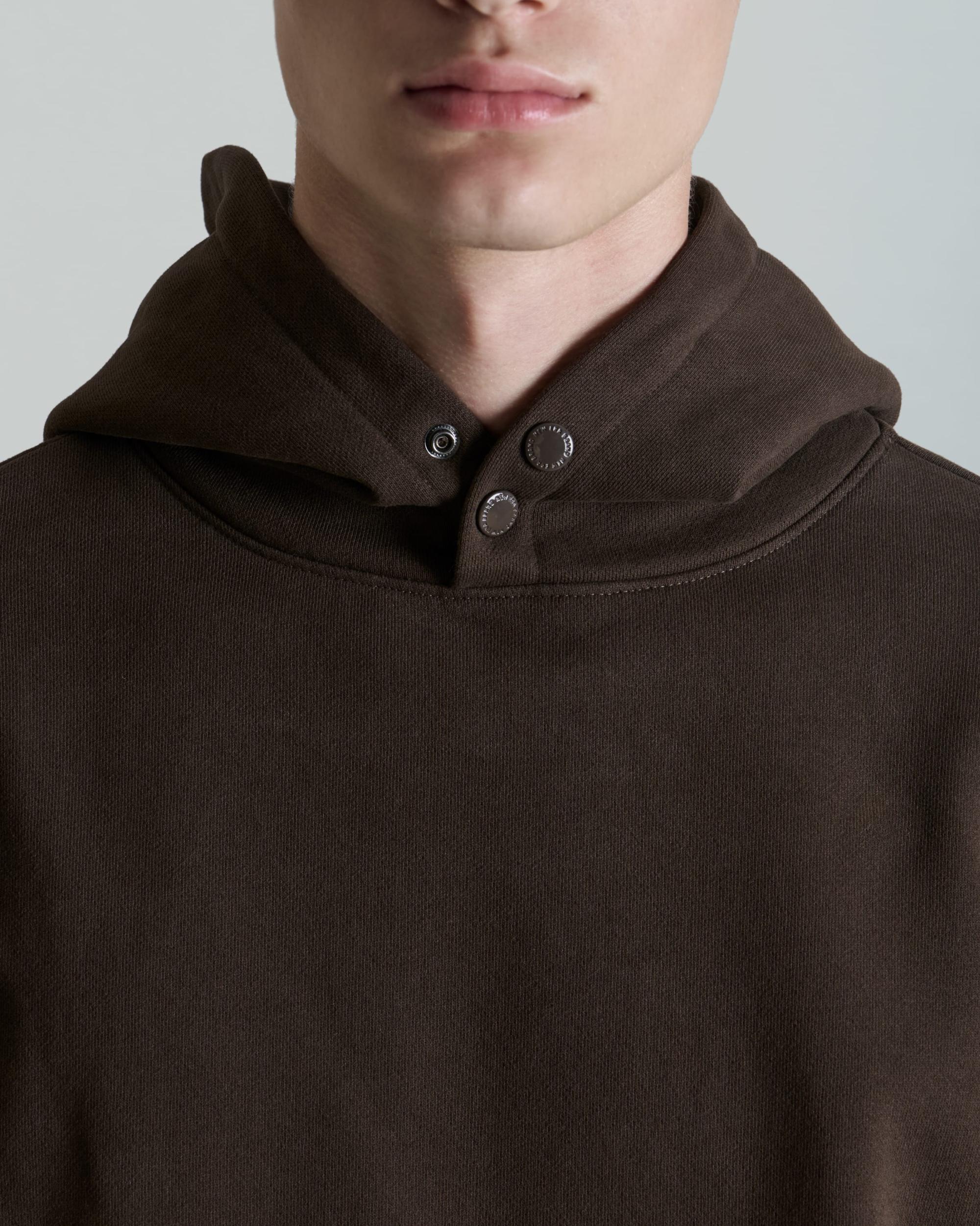 Amherst Corporal Walnut Snap Hoodie Male Product Image