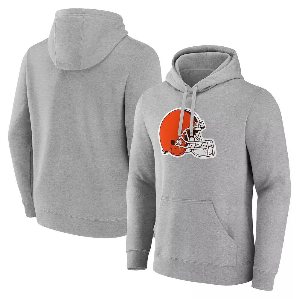 Men's Fanatics Heather Gray Cleveland Browns Deliver Fleece Pullover Hoodie,  Product Image