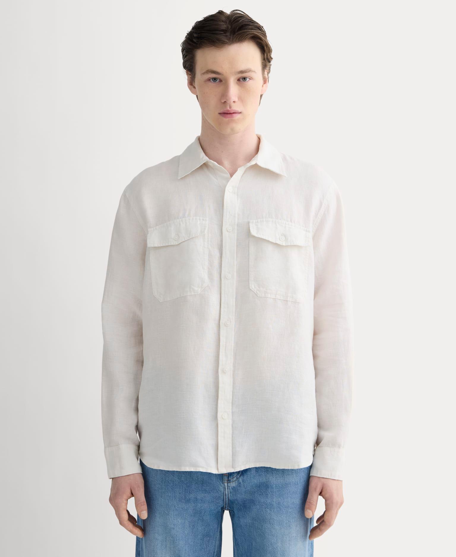 Mens Linen Utility Shirt by Everlane Product Image