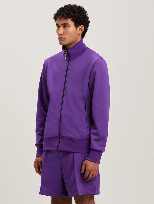 BACK CURVED LOGO TRACK JACKET PURPLE - O Product Image