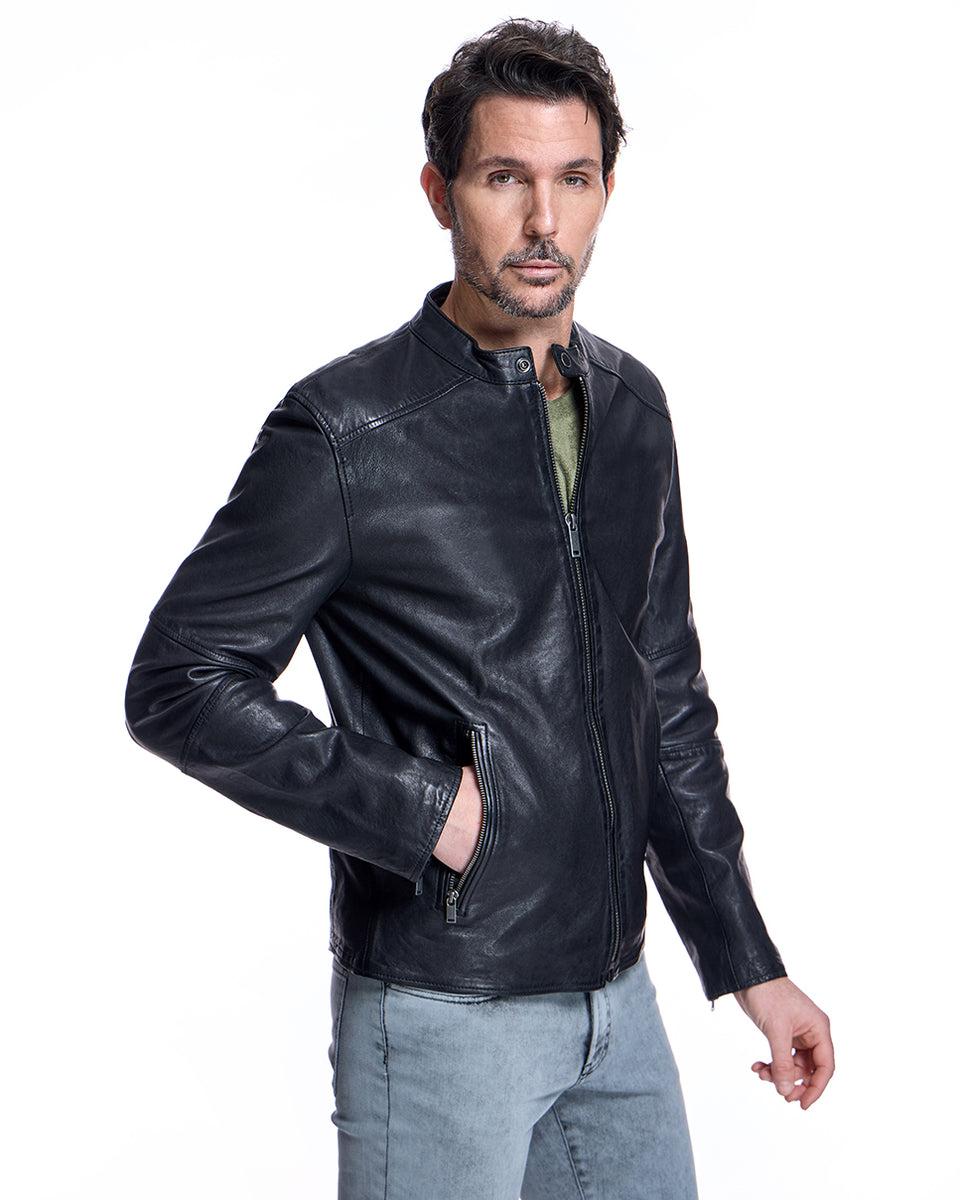 Men's Leather Jacket Product Image