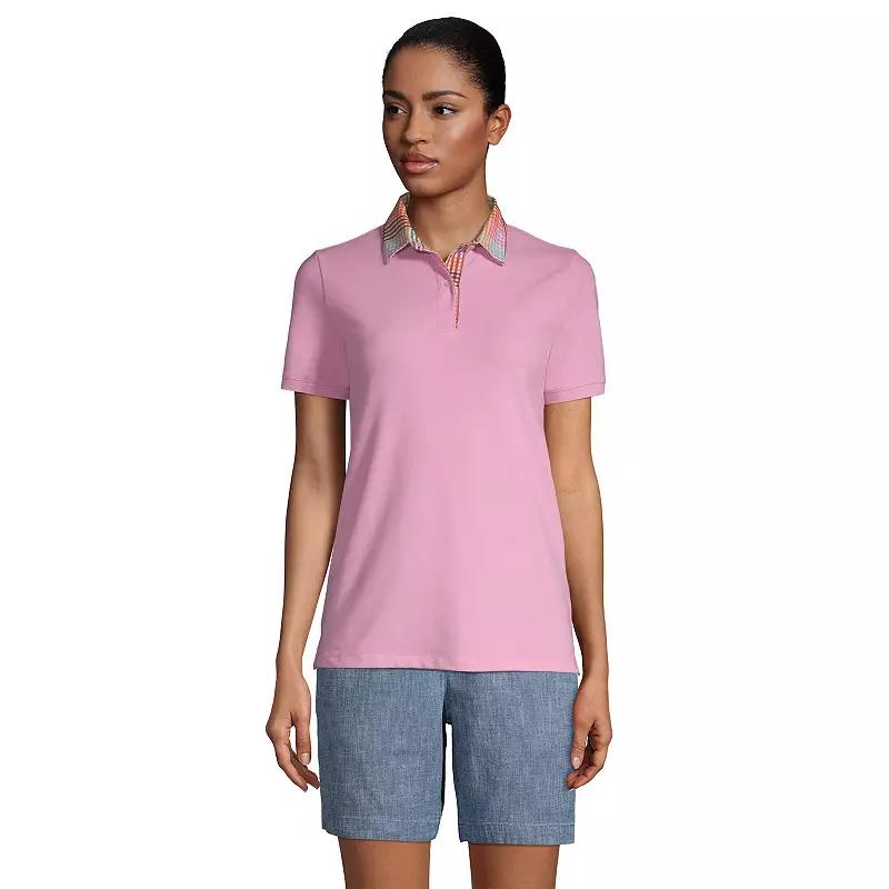 Women's Lands' End Mesh Polo Shirt,  Product Image
