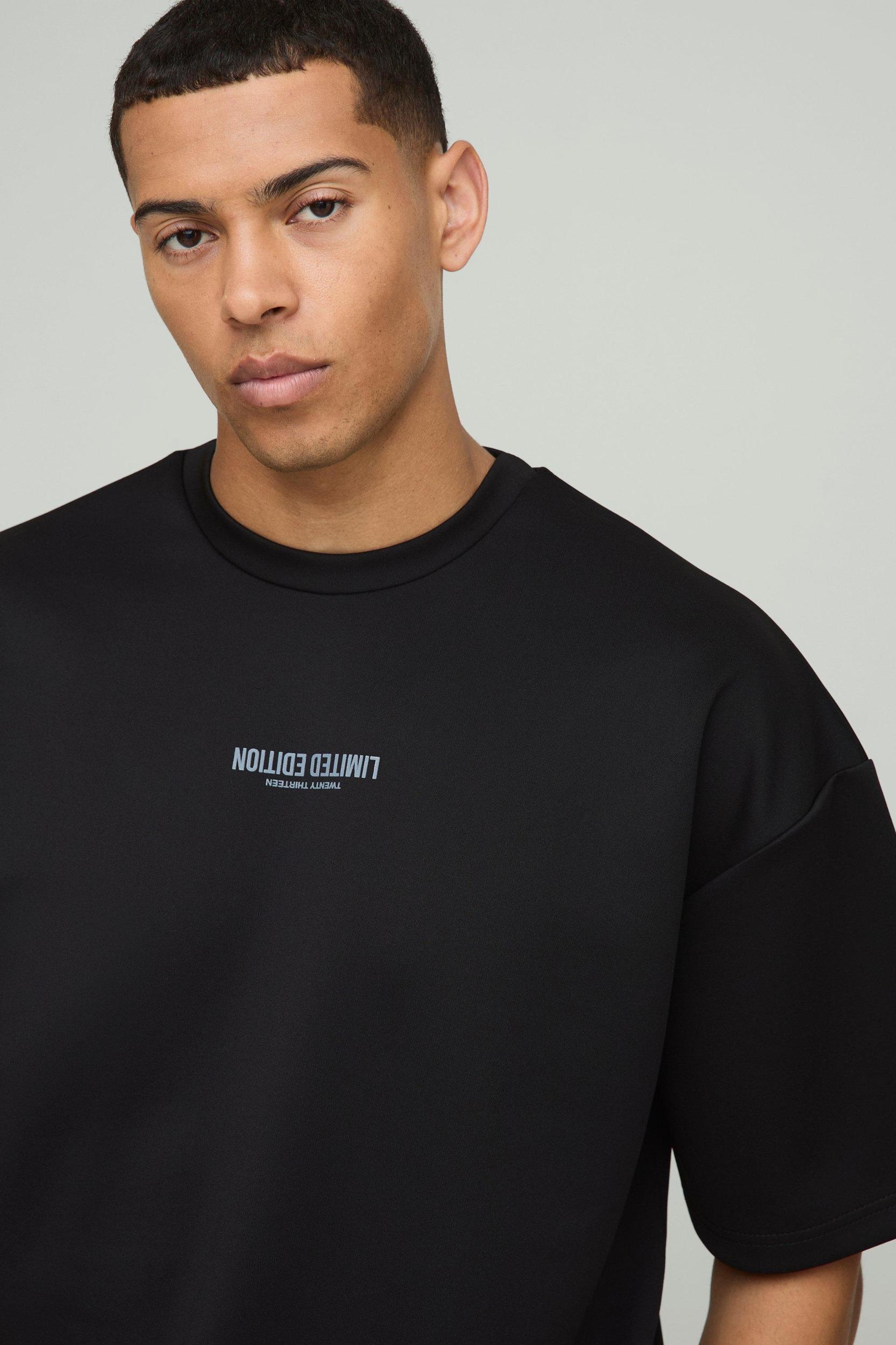 Oversized Boxy Limited Edition Scuba T-Shirt | boohooMAN USA Product Image