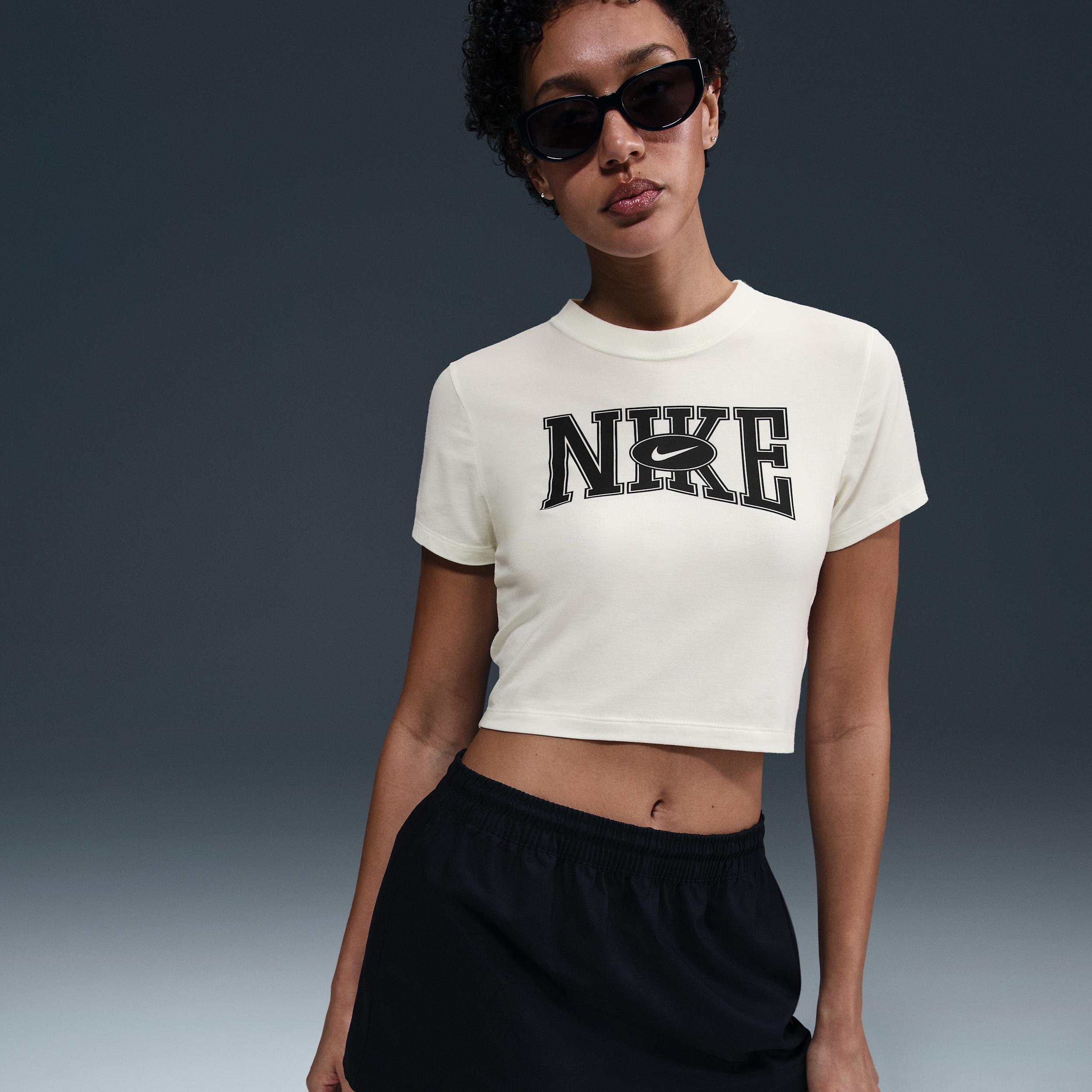 Womens Nike Sportswear Slim Cropped T-Shirt | HQ1709-133 Product Image