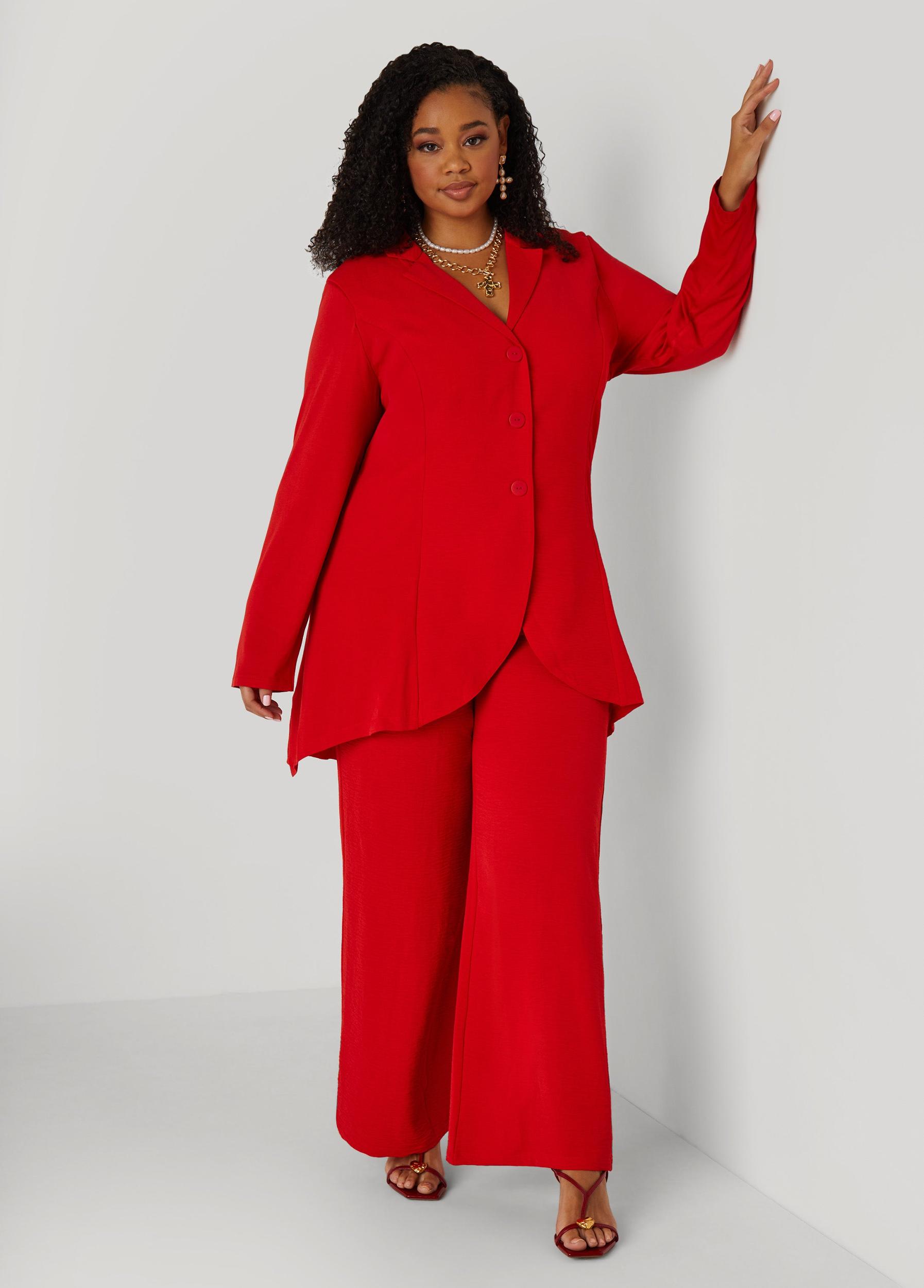 Textured Straight Leg Pants Product Image