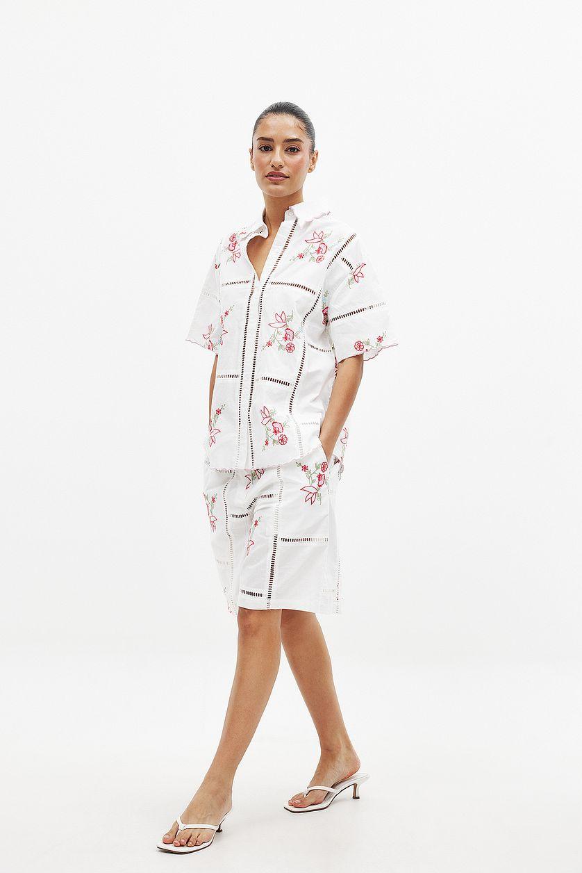 Embroidery Shorts Product Image