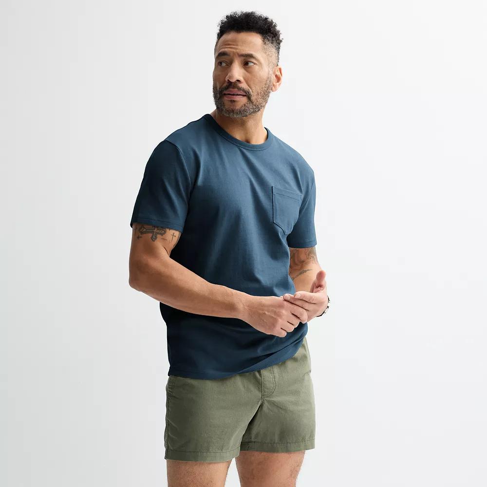 Men's Sonoma Goods For Life® Crewneck Short Sleeve Heavy Weight T-Shirt, Size: Medium, Grey Product Image