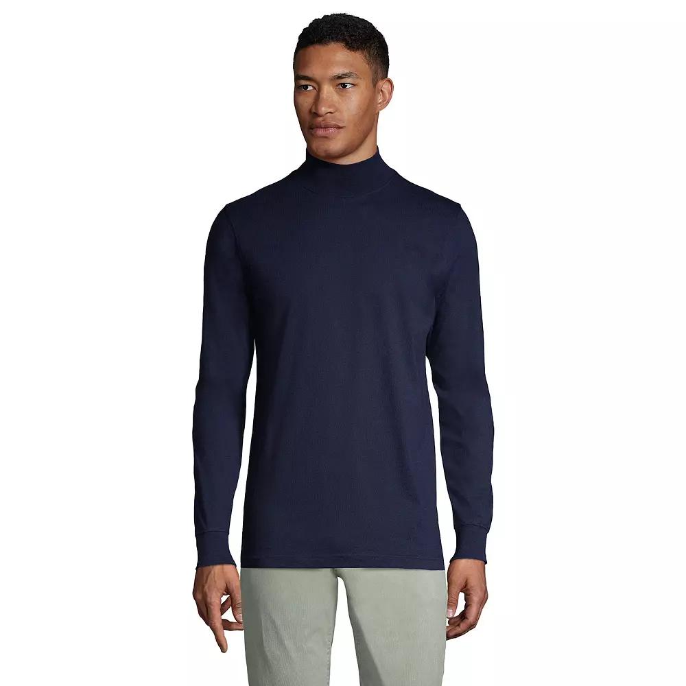 Big & Tall Lands' End Super-T Classic-Fit Mock Turtleneck, Men's,  Product Image