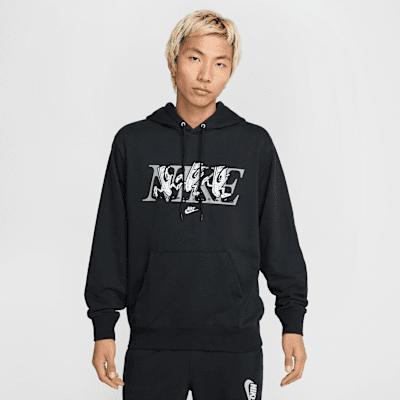 Nike Mens Club French Terry Hoodie | HJ2177-010 Product Image
