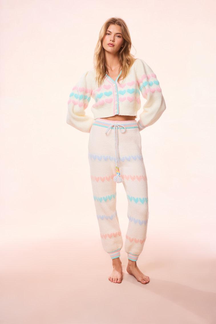 Chabela Re-Edition Heart Knit Sweatpant Product Image