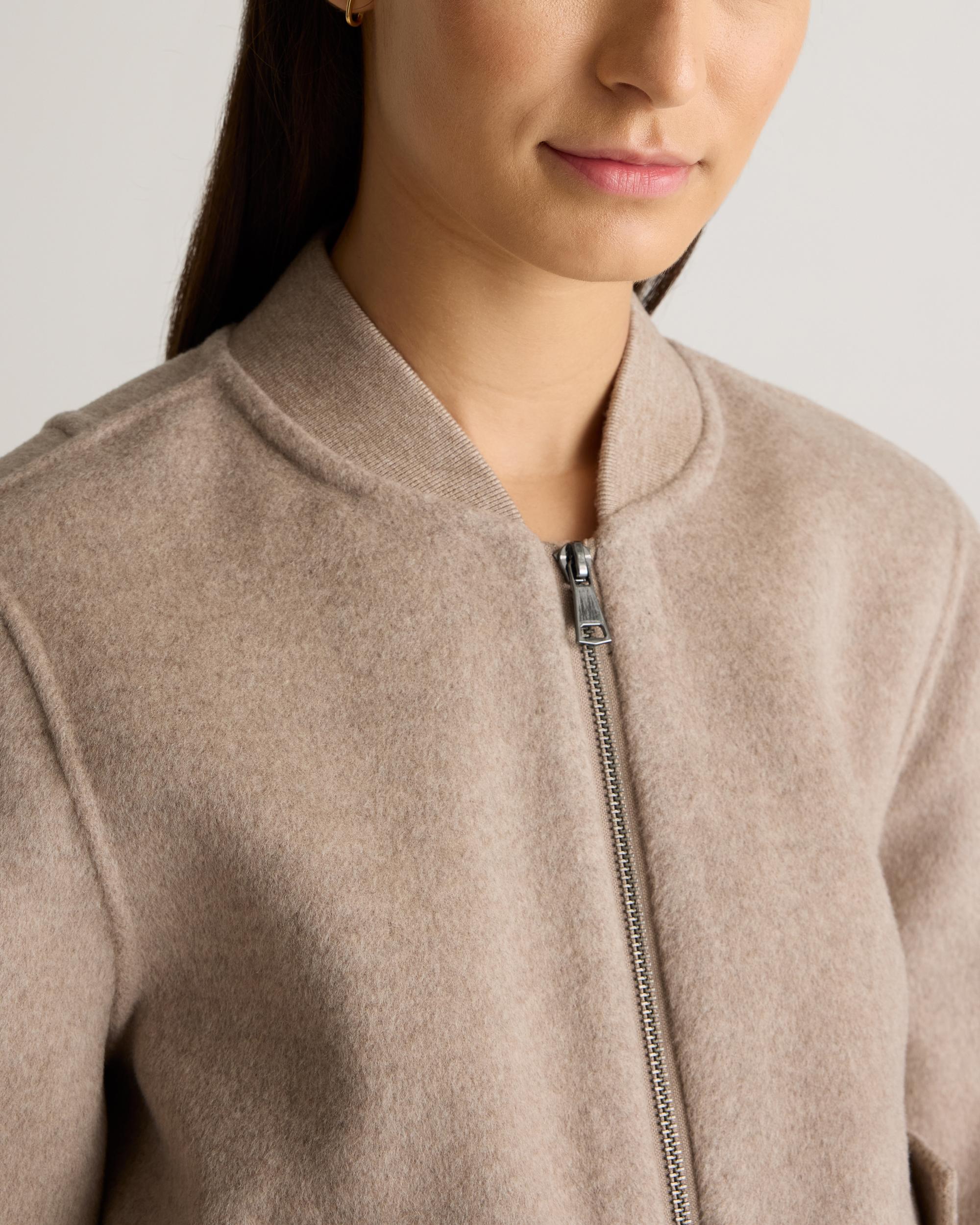 Quince | Women's Double-Faced Merino Wool Bomber Jacket Product Image