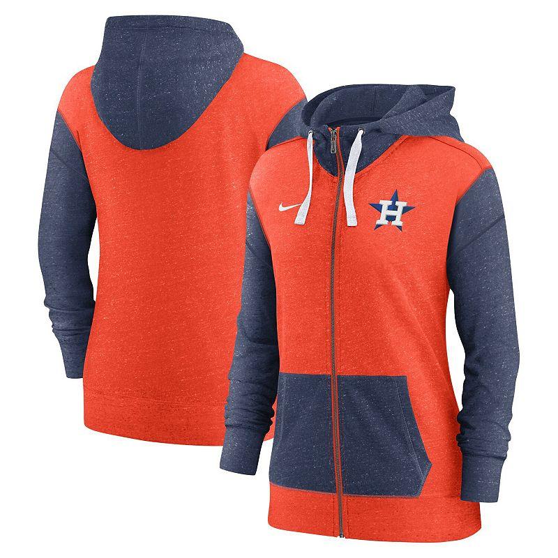 Women's Nike Orange Houston Astros Full-Zip Hoodie, Size: Small Product Image