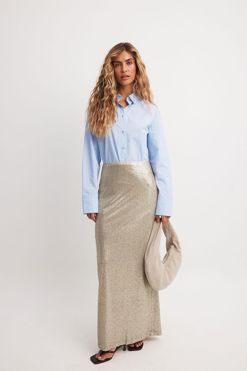 Sequin Maxi Skirt Product Image