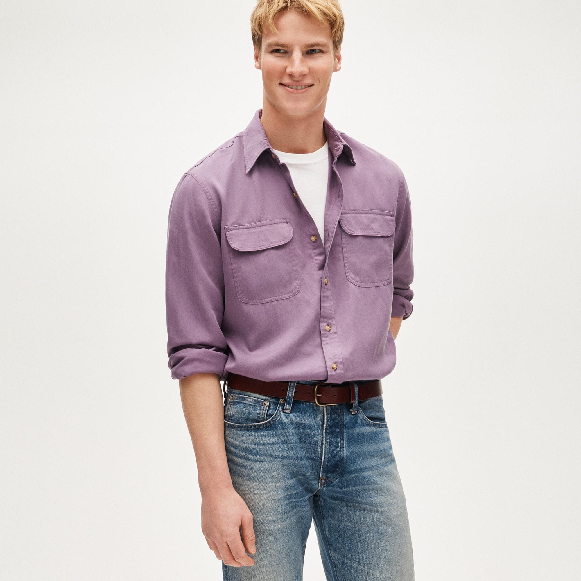 Two-pocket workshirt in TENCEL™ lyocell Product Image