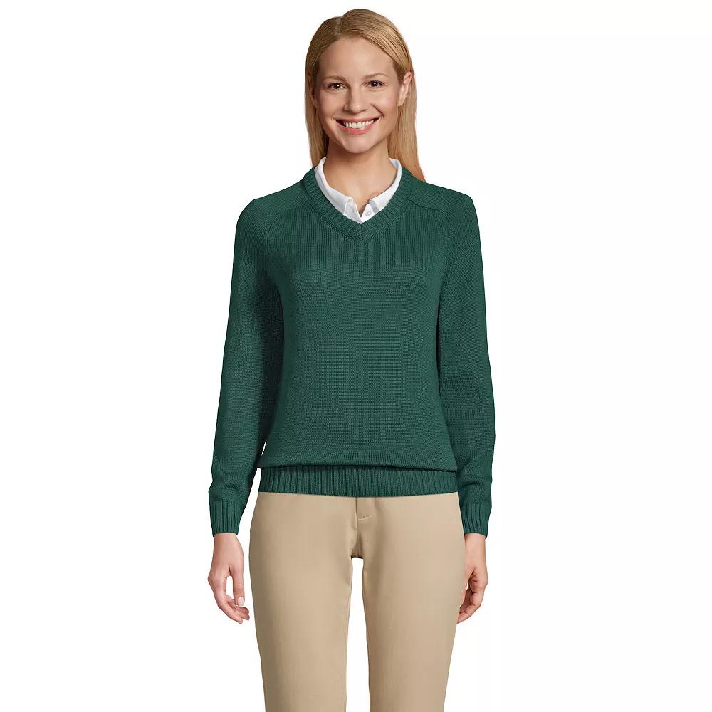 Women's Lands' End Cotton Modal V-Neck Sweater,  Product Image