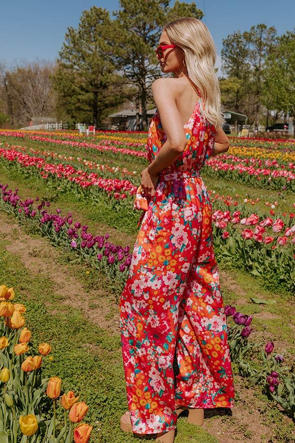 Pics Of Paradise Floral Jumpsuit Product Image