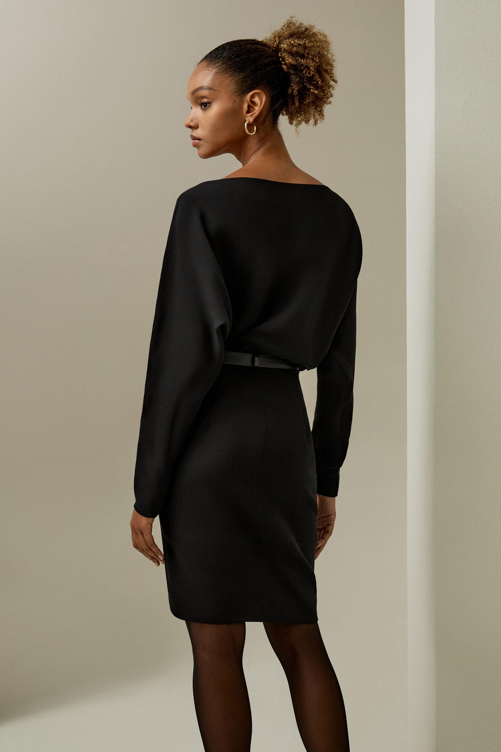 LILYSILK Womens Silk Dresses Short - Black 100 Silk - Eco-Friendly A-Line Silk Dress 8 Product Image