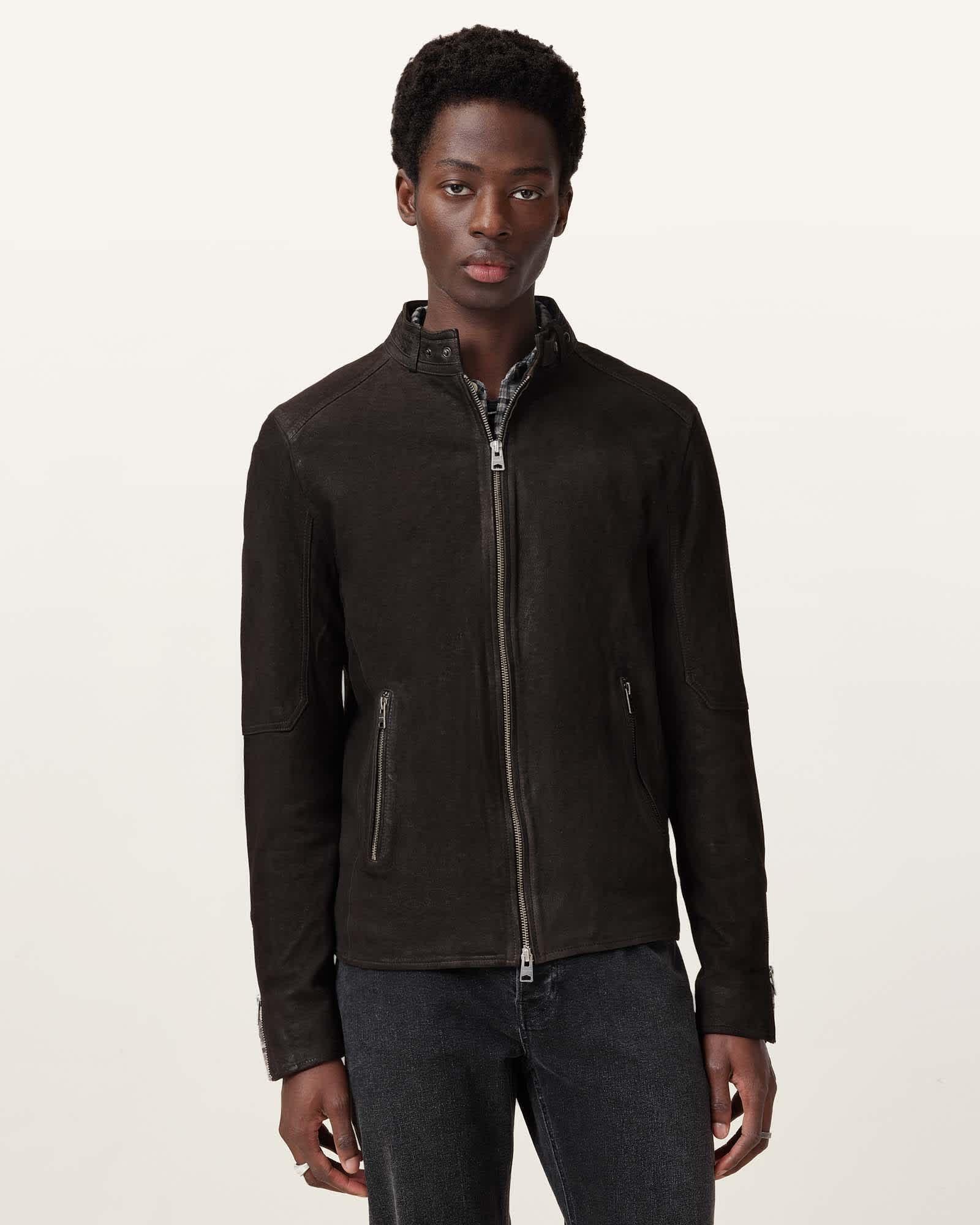 Cora Suede Jacket ANTHRACITE GREY | ALLSAINTS US Product Image