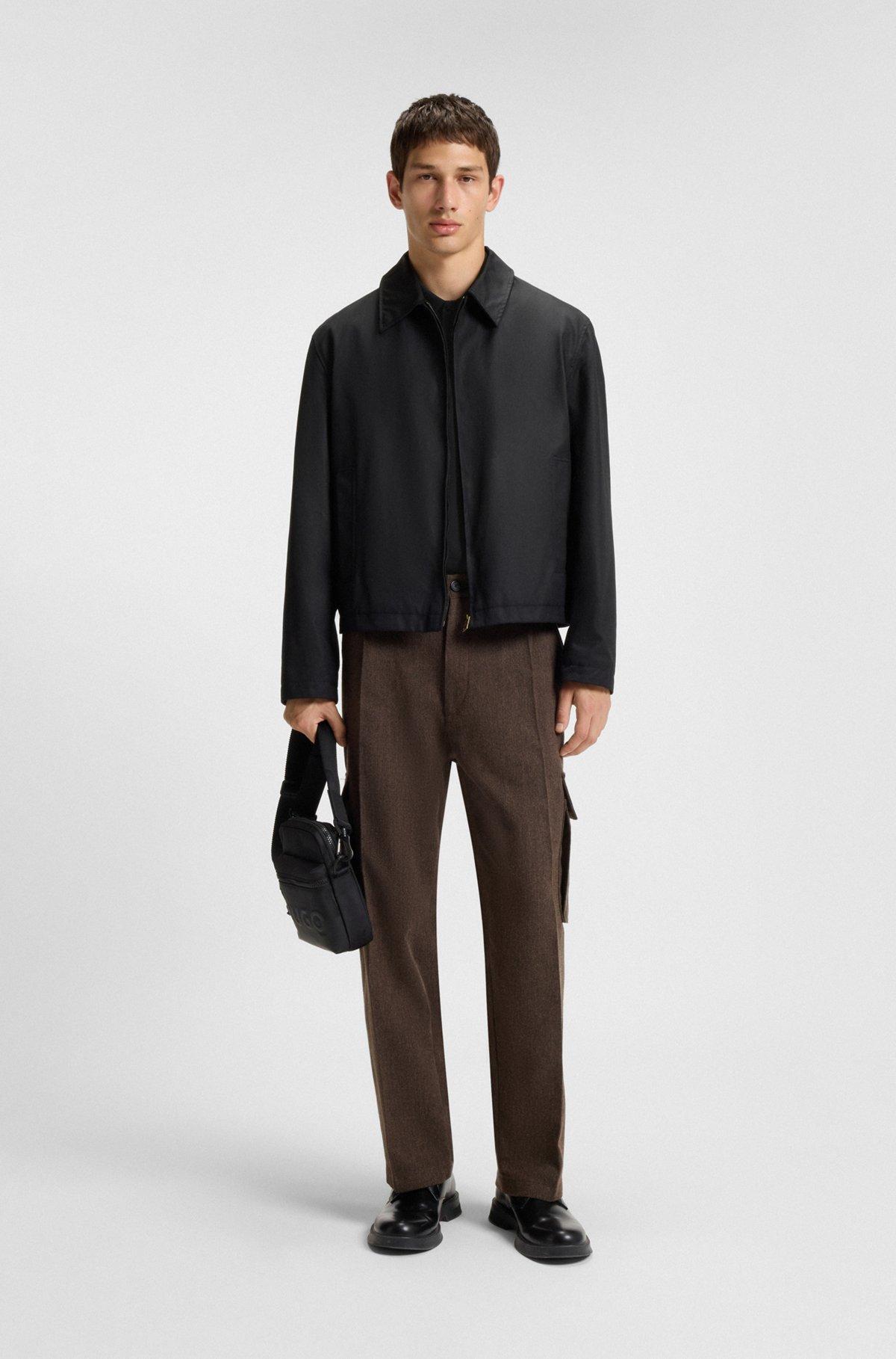 Cotton-piqué polo shirt with logo appliqué Product Image