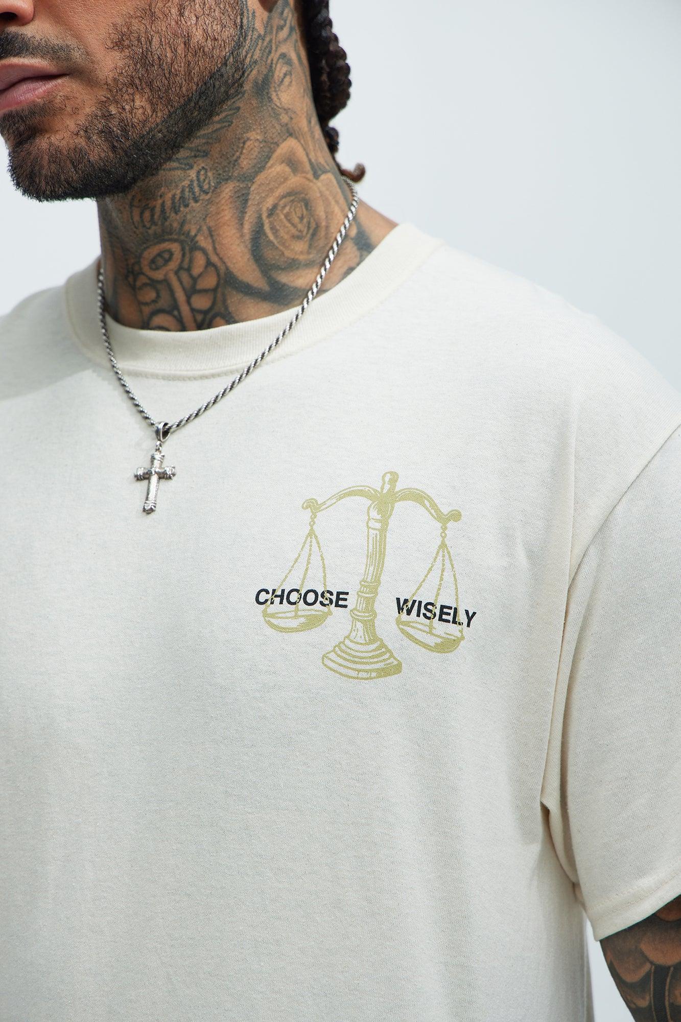 Choices Matter Short Sleeve Tee - Off White Product Image