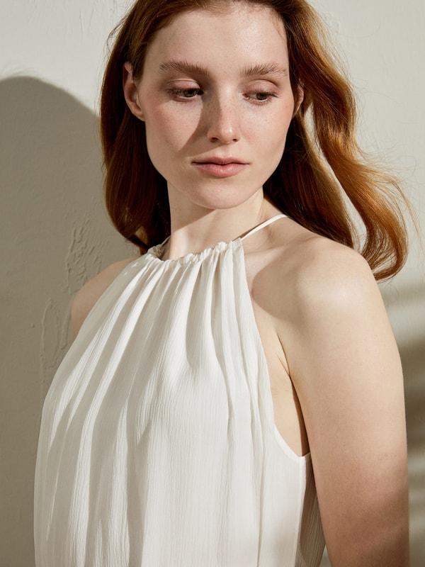 Double-layer Silk Georgette Dress Product Image