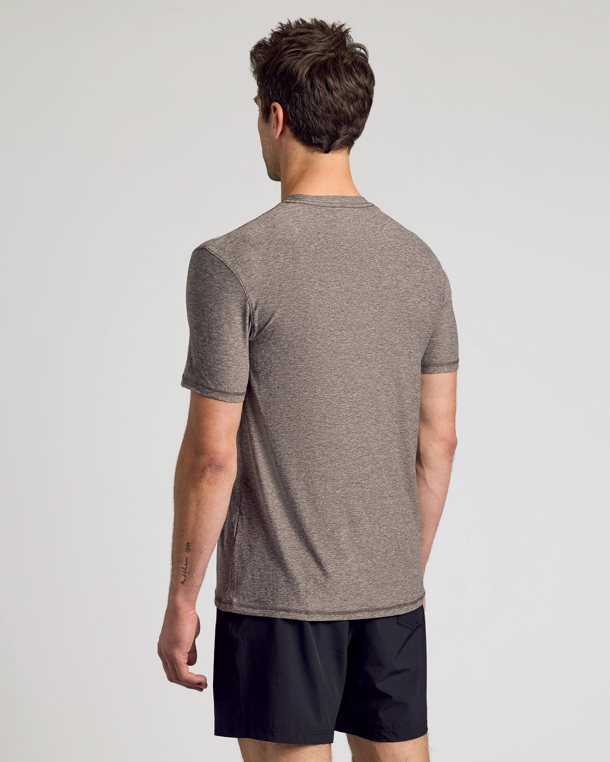 Heather Cocoa Active Crew Neck Tee Product Image