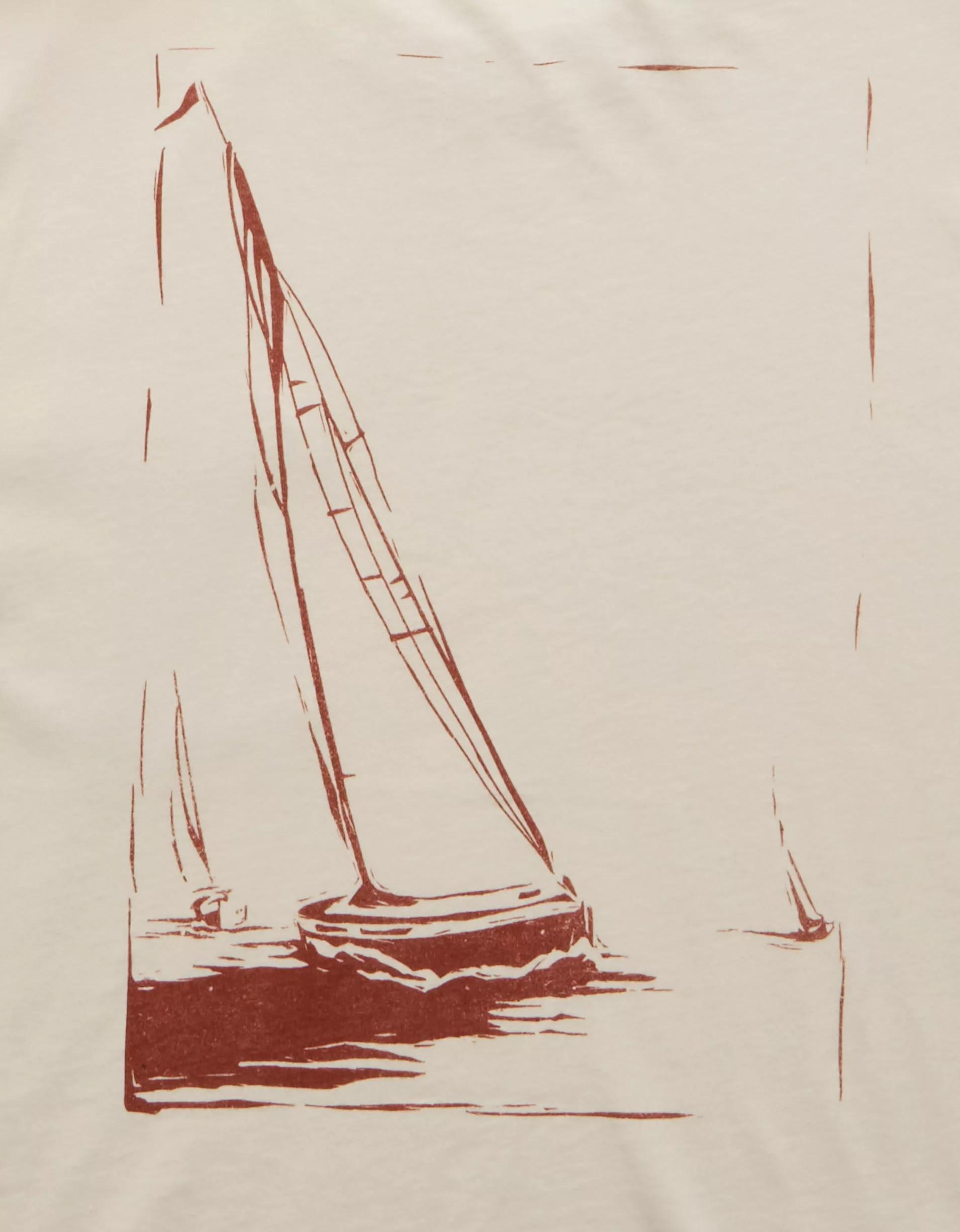 AE Boxy Nautical Graphic T-Shirt Product Image