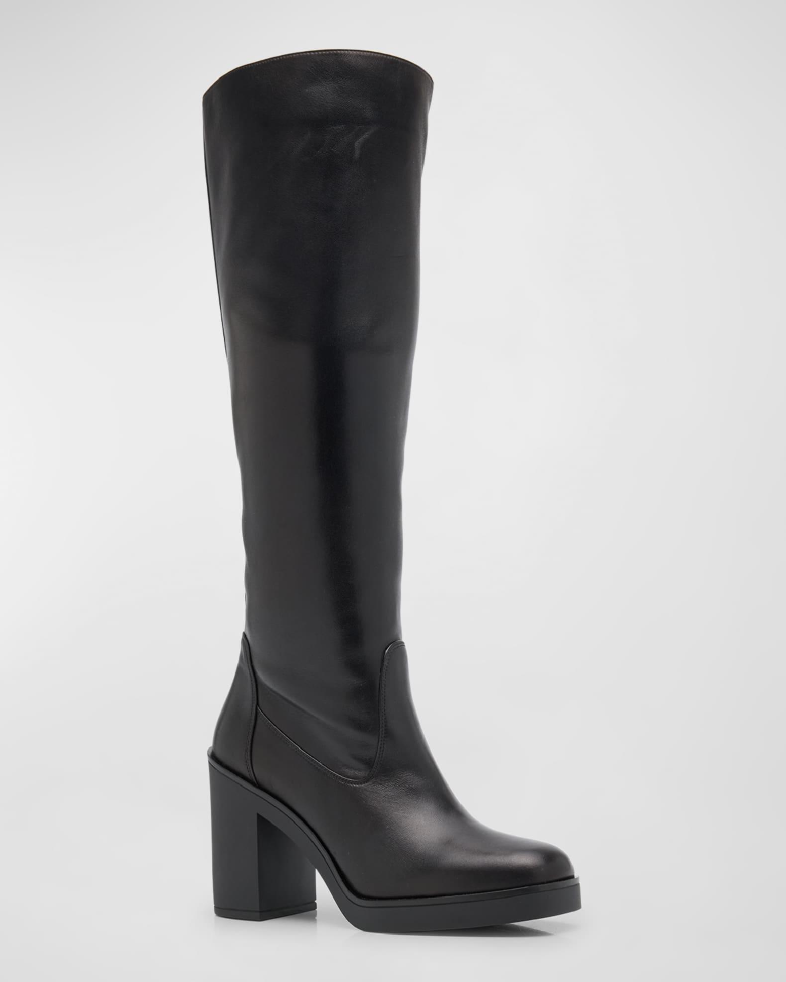 Bethenny Leather Knee Boots Product Image