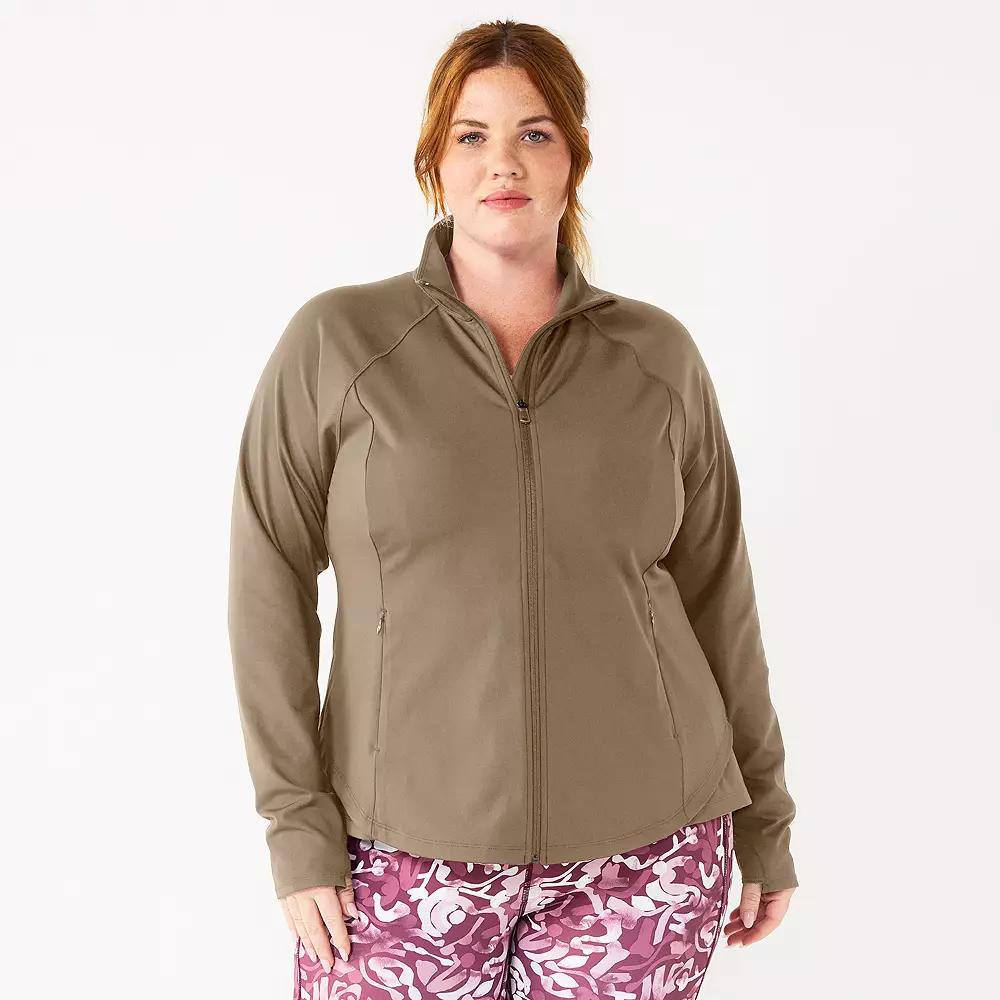 Plus Size Tek Gear® Ultrastretch Performance Jacket, Women's, Size: 3XL, Kalari Green Product Image