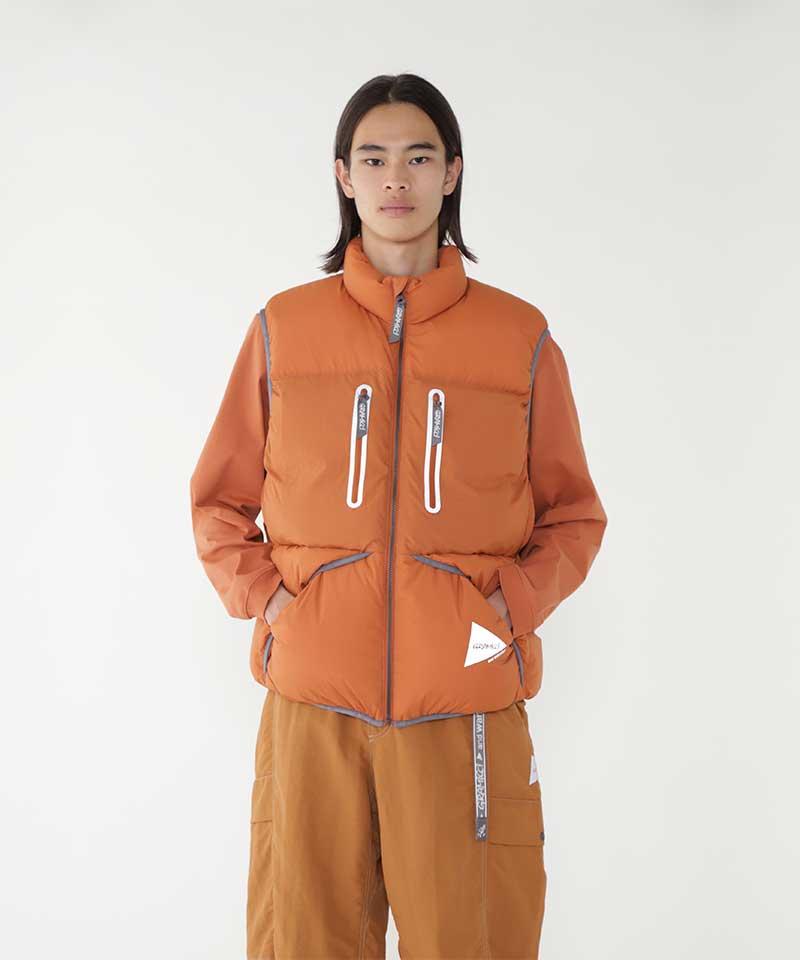 Gramicci x and wander Down Vest Male Product Image