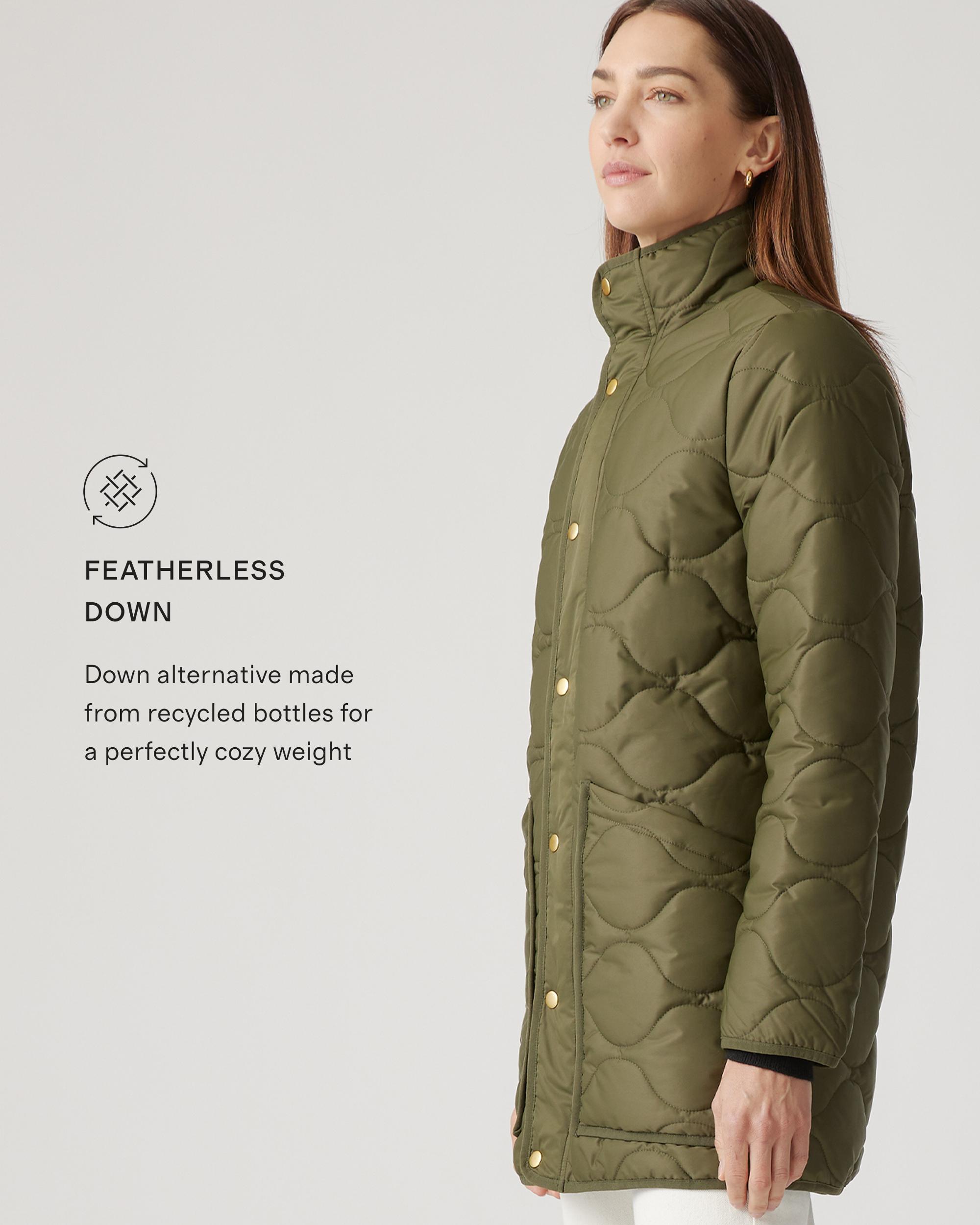 Quince | Women's Featherless Quilted Long Puffer Jacket Size XS, Nylon Product Image