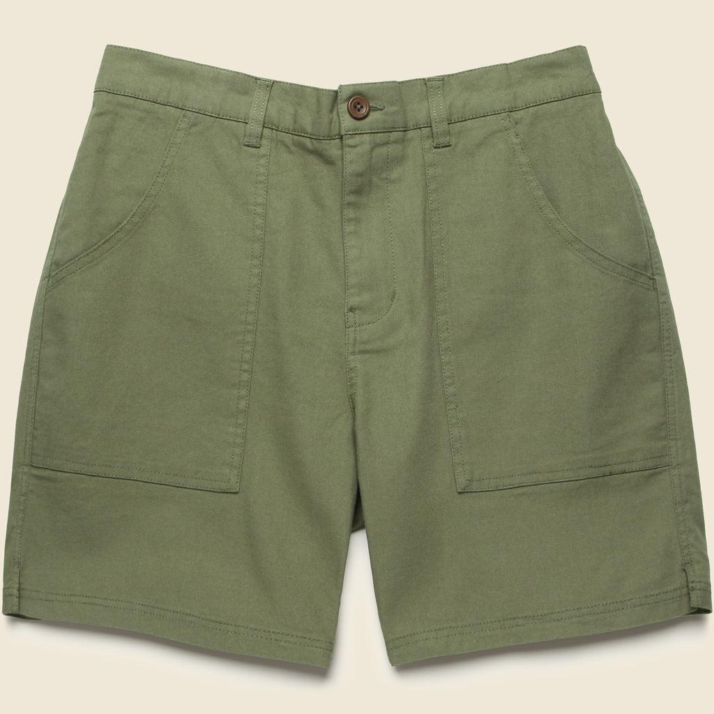 7" Trails Canvas Shorts - Clover Product Image