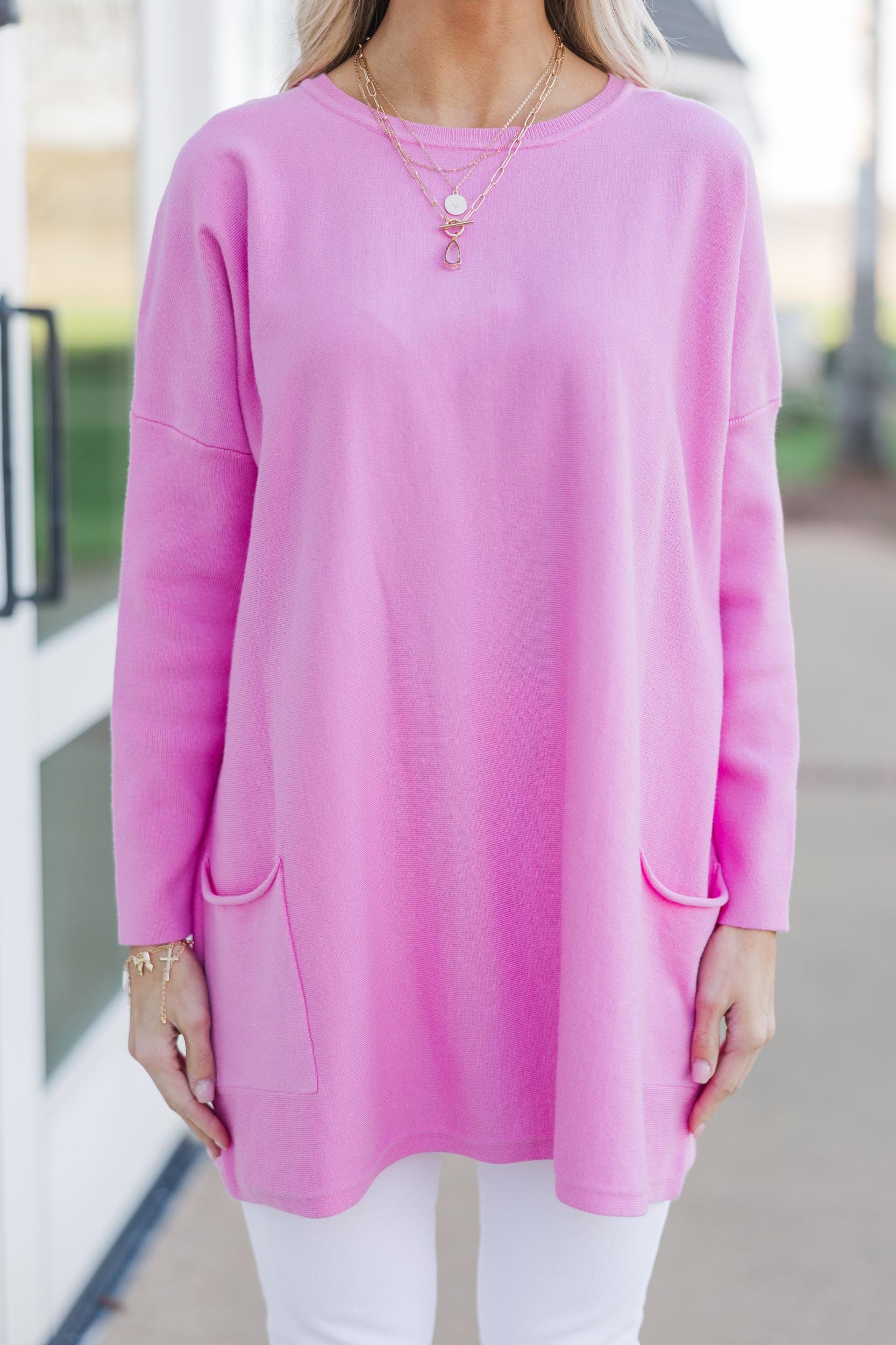 Loving My Life Pink Pocket Tunic Female Product Image