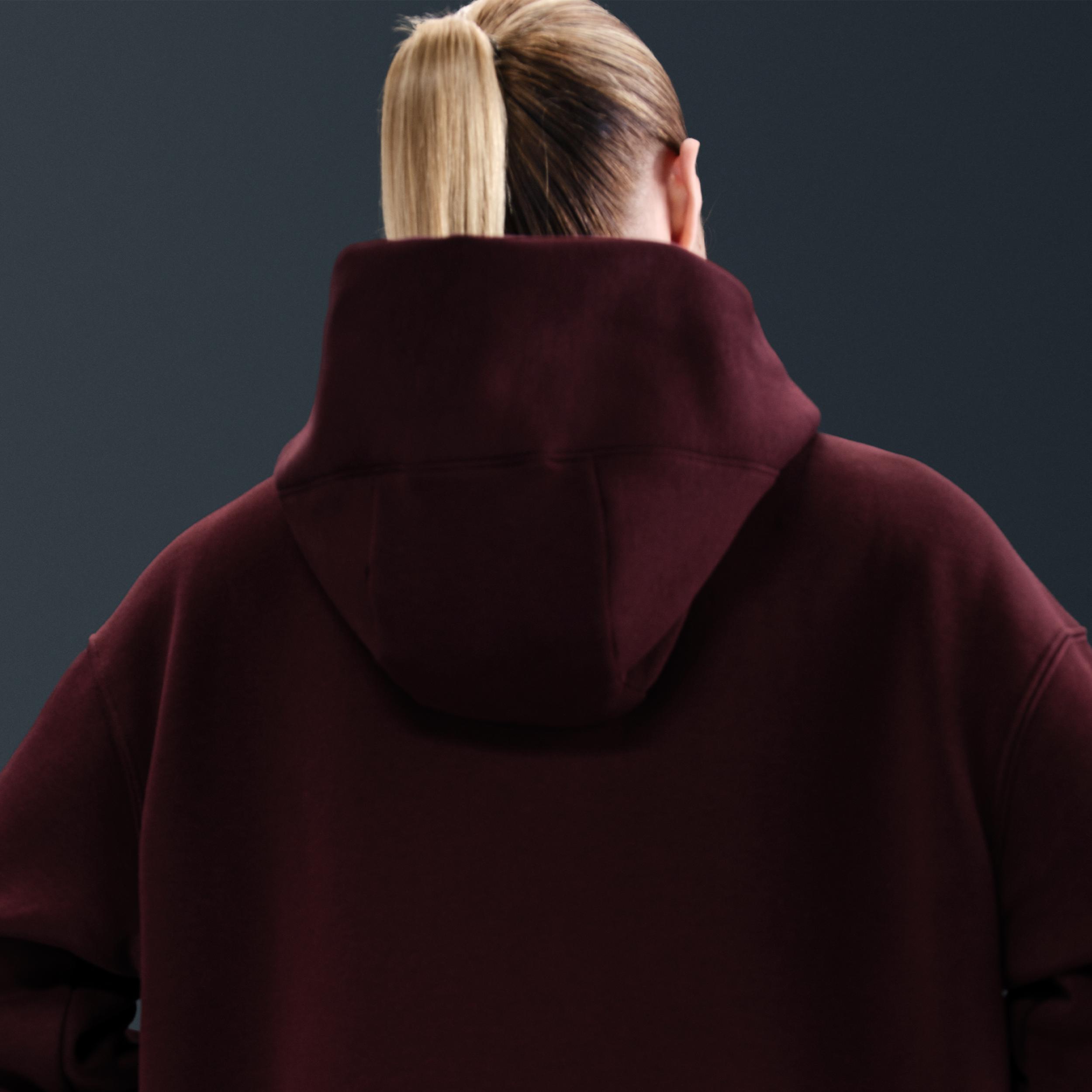 Womens Nike Sportswear Phoenix Fleece Oversized Full-Zip Hoodie | DQ5758-654 Product Image