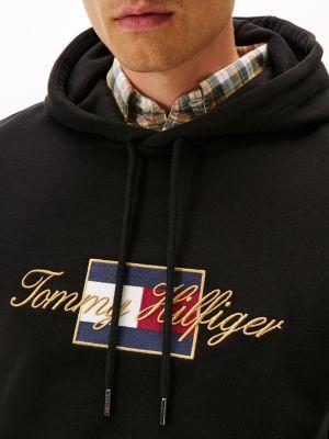 Embroidered Gold Logo Hoodie Product Image