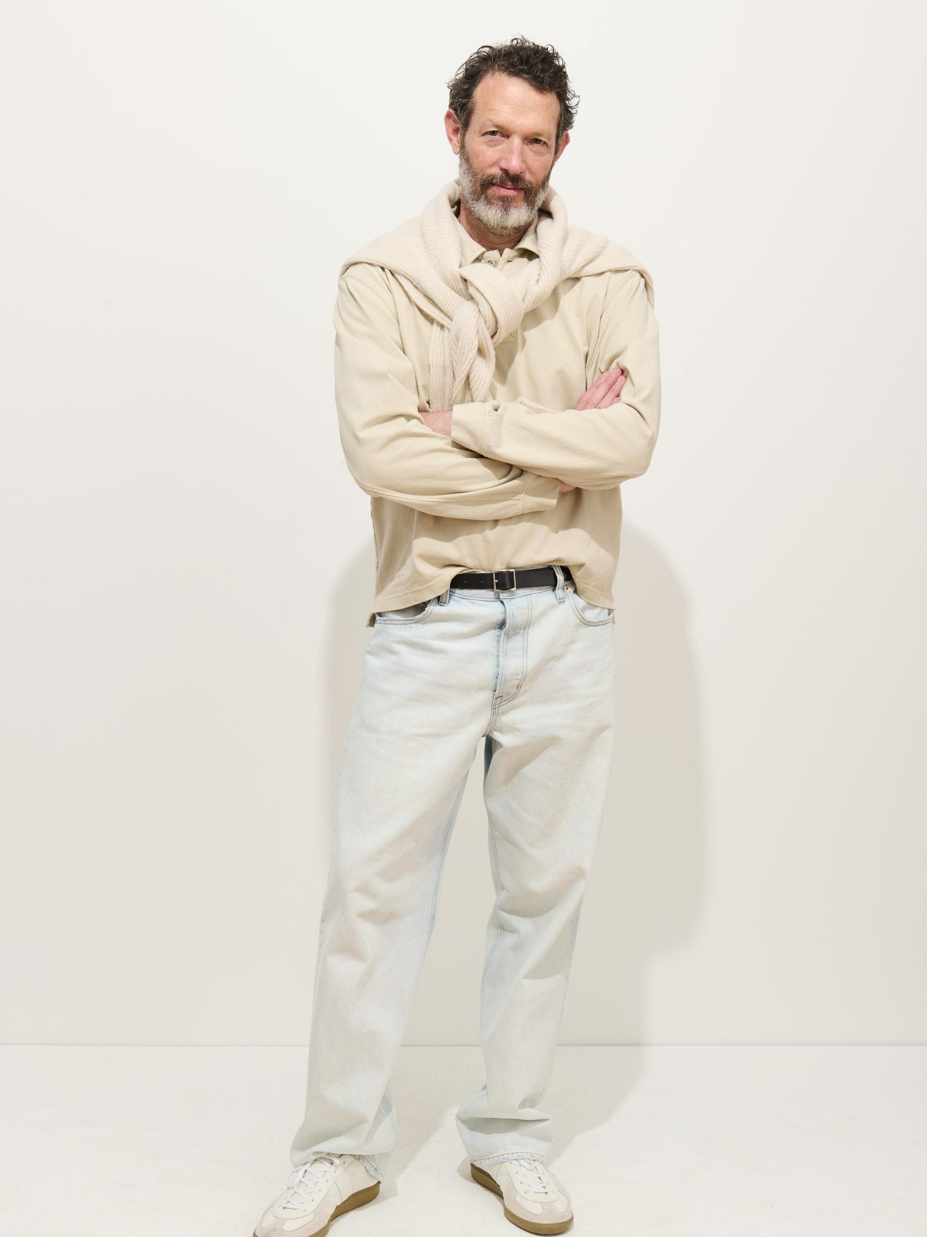 Garment Dyed Rugby Shirt In Cotton Jersey Product Image