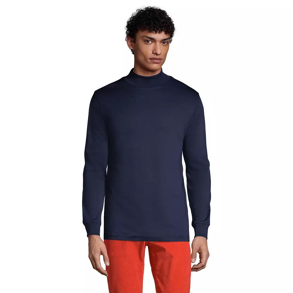 Big & Tall Lands' End Super Soft Supima Mock Turtleneck, Men's,  Product Image