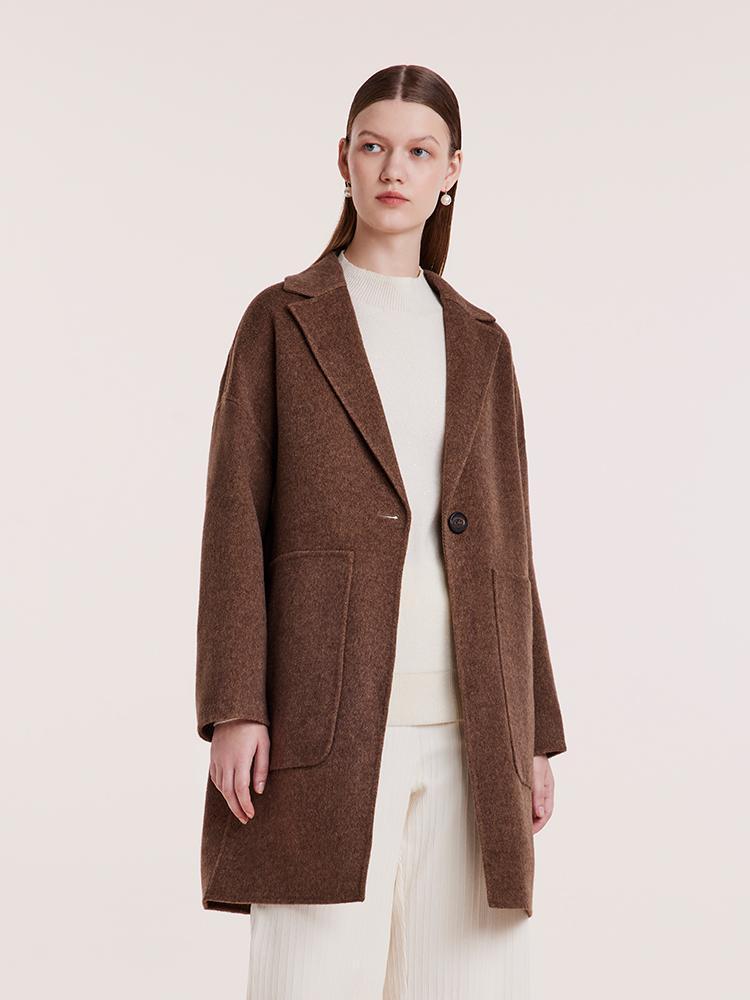 Pure Cashmere Double-Faced Women Coat Product Image