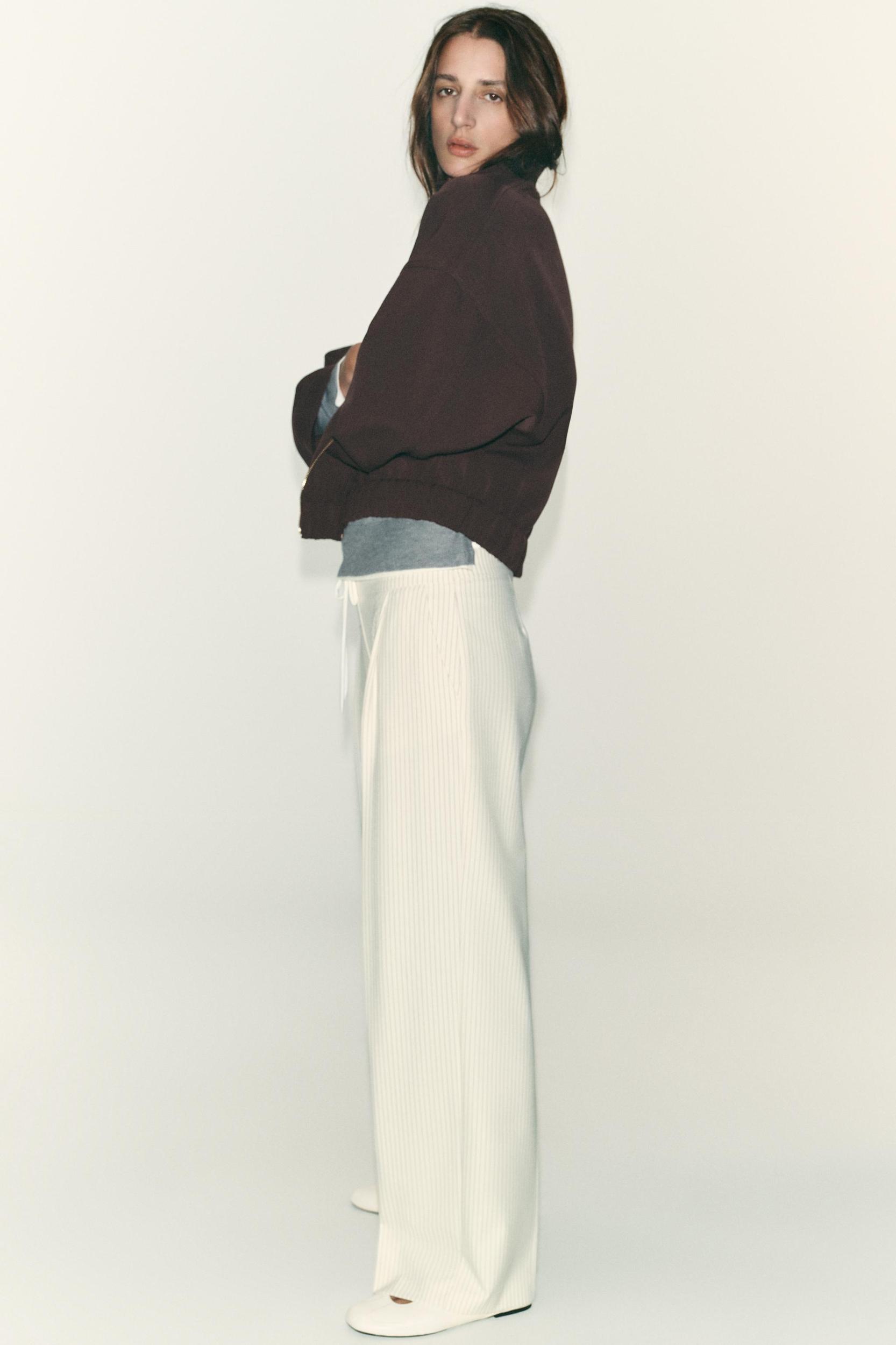 DOUBLE WAIST WIDE LEG PANTS Product Image
