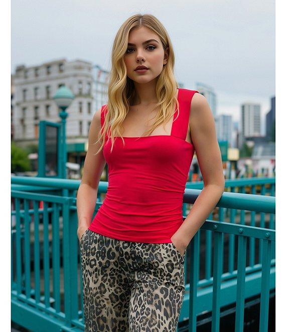 GB Wide Leg Baggy Leopard Pants Product Image