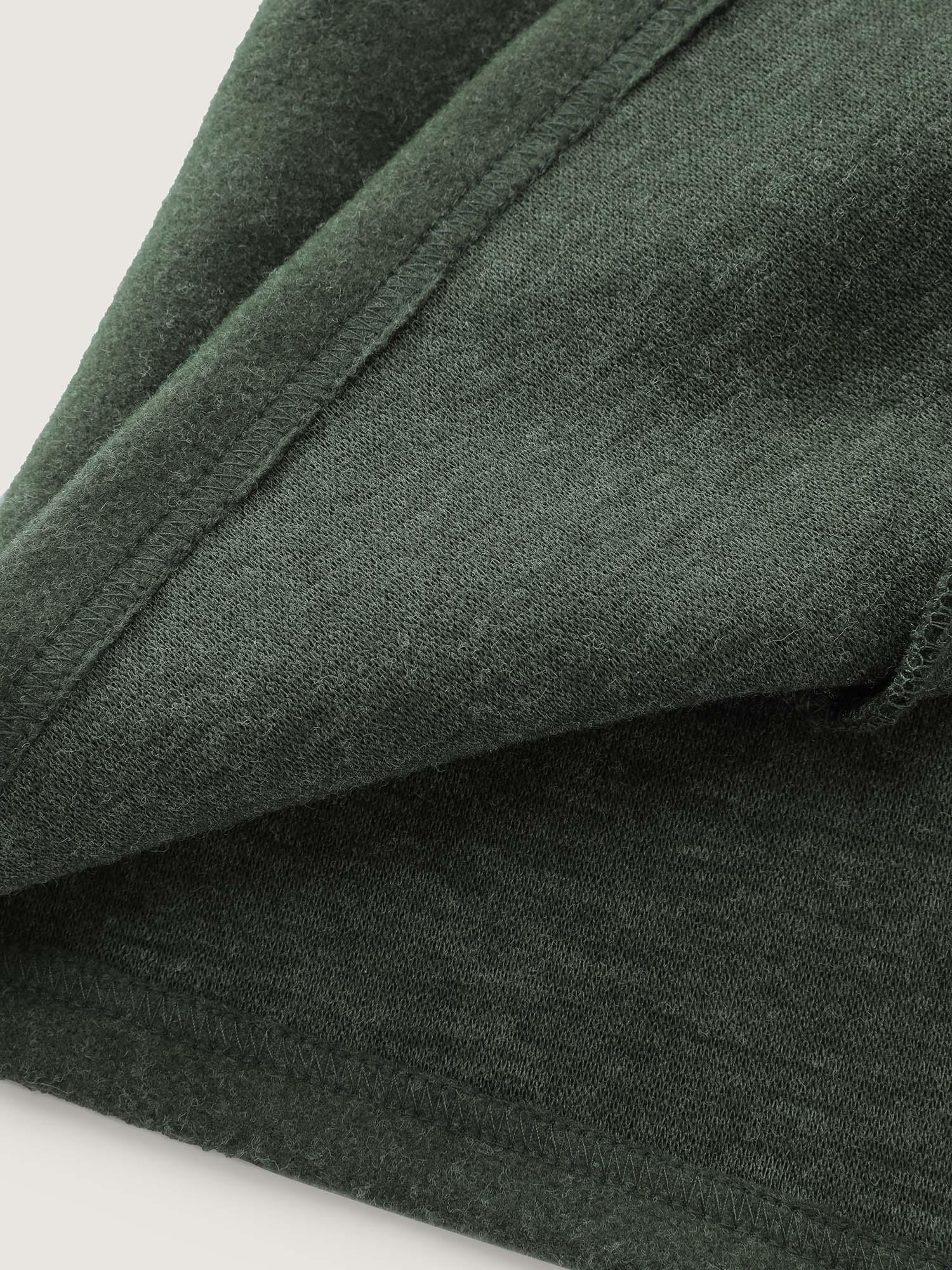 Rolled Button Sleeve Pockets Coat Female Product Image